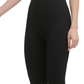 Calvin Klein Women's Ribbed High Rise 7/8 Leggings Black Size Medium