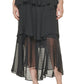 Calvin Klein Women's Clip Dot Tiered Ruffle Dress Black Size 6