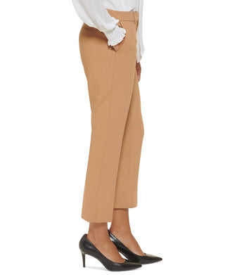 Calvin Klein Women's Slim Ankle Pants Brown Size 4Petite