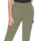 Calvin Klein Women's Matte Jersey Cargo Jogger Pants Green
