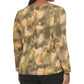 Calvin Klein Women's Printed V Neck Blouse Yellow Size 3X