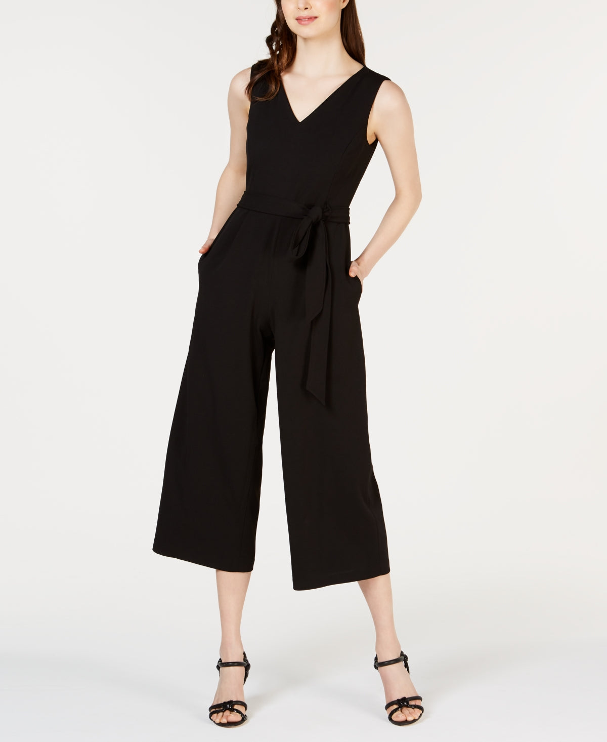 Calvin Klein Women's Sleeveless Jumpsuit Black Size 4