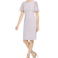Calvin Klein Women's Flutter Sleeve Sheath Dress Pink Size 8