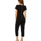 Calvin Klein Women's Tie Waist Jumpsuit Black Size 12