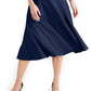 Calvin Klein Women's Belted A Line Midi Dress Blue Size 4
