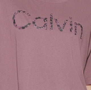 Calvin Klein Women's Logo T-Shirt Brown Size XX-Large