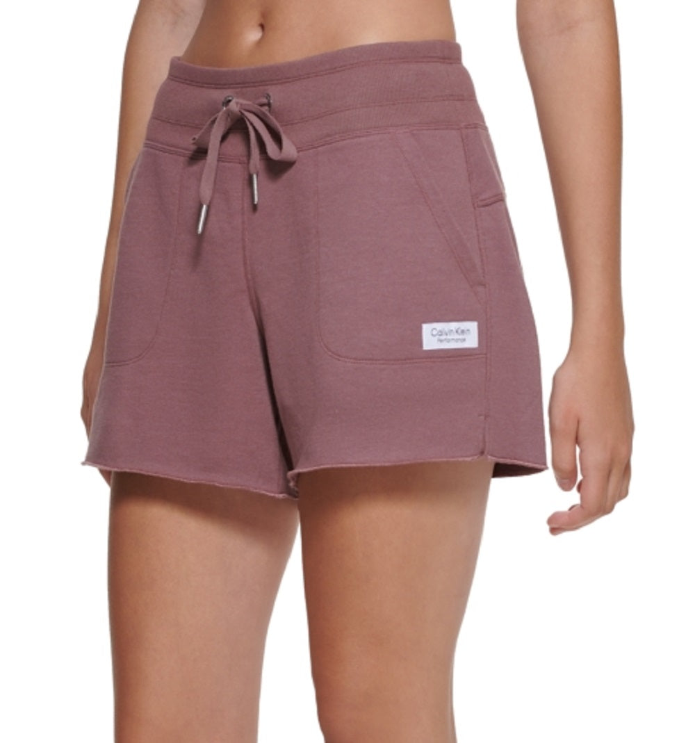 Calvin Klein Women's French Terry Shorts Brown Size Small