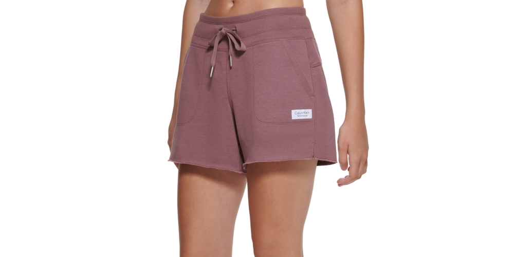 Calvin Klein Women's French Terry Shorts Pink Size X-Small