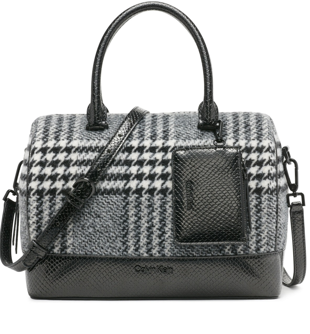 Calvin Klein Women's Ashley Satchel Black Size Regular