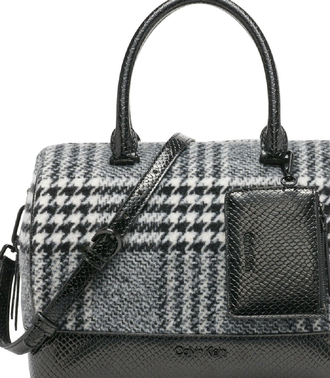 Calvin Klein Women's Ashley Satchel Black Size Regular