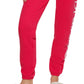 Calvin Klein Women's Jumbo Logo Jogger Pants Red Size Medium