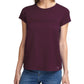Calvin Klein Women's Short Sleeve Logo T Shirt Purple