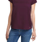 Calvin Klein Women's Short Sleeve Logo T Shirt Purple
