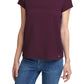 Calvin Klein Women's Short Sleeve Logo T Shirt Purple