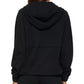 Calvin Klein Women's Garment Dyed 1/2 Zip Hoodie Black Size X-Large
