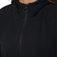 Calvin Klein Women's Garment Dyed 1/2 Zip Hoodie Black Size X-Large