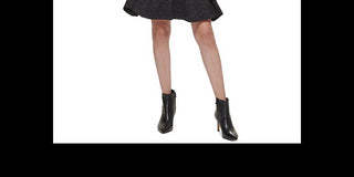 Calvin Klein Women's Mock Neck Sweater Dress Black Size Medium