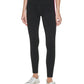 Calvin Klein Women's Striped Logo High Rise Full Leggings Black Size S