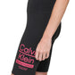 Calvin Klein Women's Split Logo High Waist Biker Shorts Pink Size Large