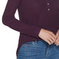 Calvin Klein Women's Long Sleeve Henley Purple Size X-Large