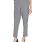 Calvin Klein Women's Elastic Back High Rise Dress Pants Gray Size Medium
