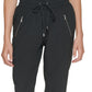 Calvin Klein Women's Tech Stretch Jogger Pant Black Size Large