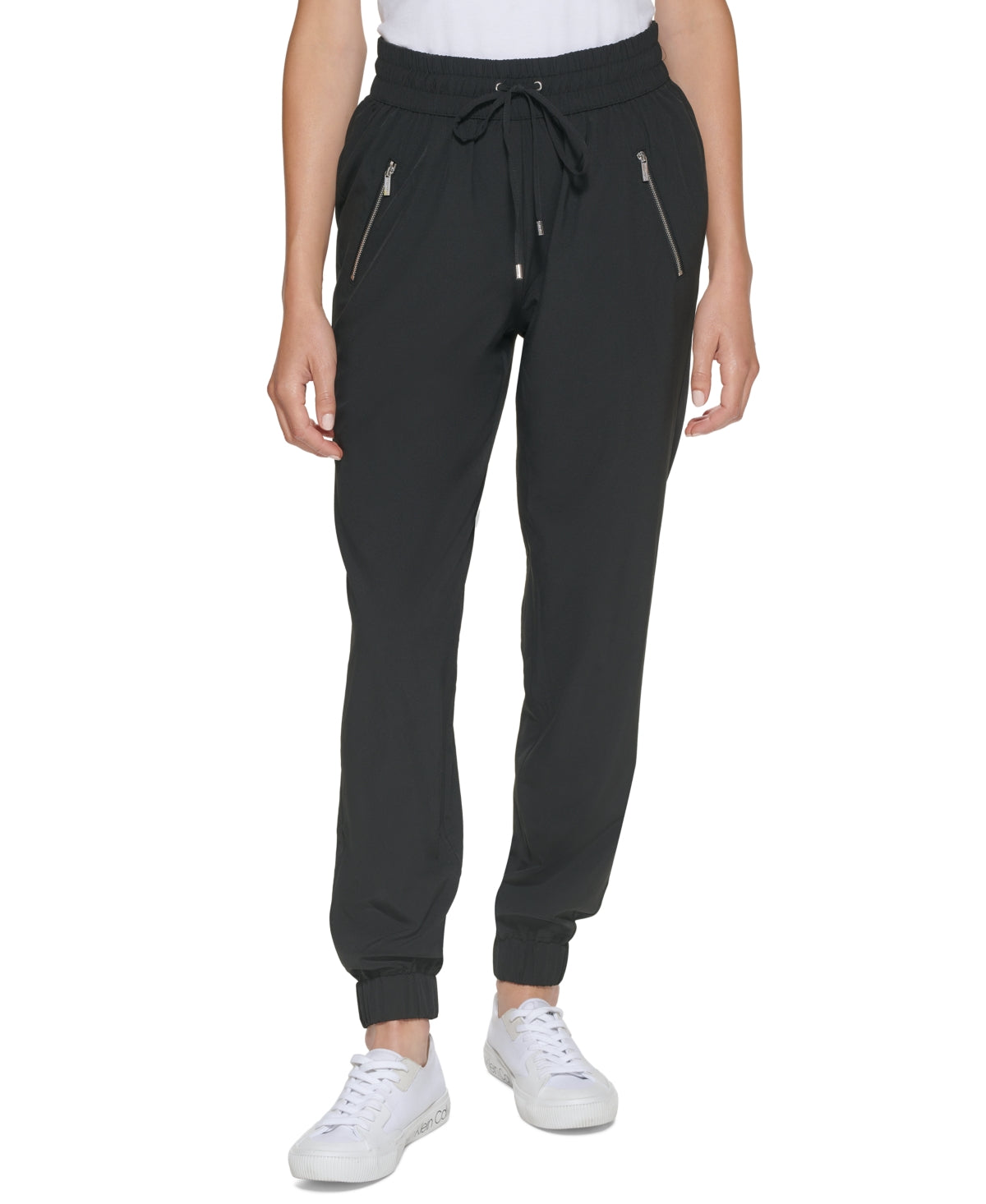 Calvin Klein Women's Tech Stretch Jogger Pant Black Size Large
