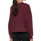 Calvin Klein Women's Stacked Logo Cropped Sweatshirt Red Size Small