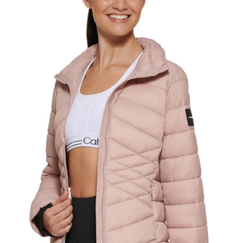 Calvin Klein Women's Puffer Jacket Pink Size X-Small