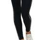 Calvin Klein Women's Minimal Logo Tape High Waisted Leggings Black Size Large