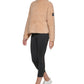 Calvin Klein Women's Mock Neck Pullover Top Brown Size Medium