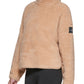 Calvin Klein Women's Mock Neck Pullover Top Brown Size Medium