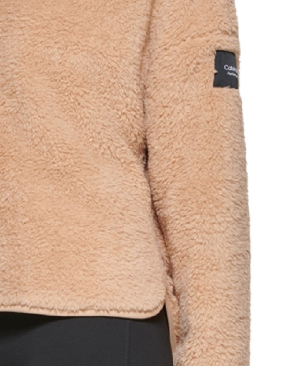 Calvin Klein Women's Mock Neck Pullover Top Brown Size Medium