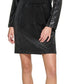 Calvin Klein Women's Zip Front Hoodie Dress Black Size Large