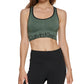 Calvin Klein Women's Performance Mid Impact Sports Bra Green Size X-Large
