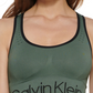Calvin Klein Women's Performance Mid Impact Sports Bra Green Size X-Large