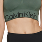 Calvin Klein Women's Performance Mid Impact Sports Bra Green Size X-Large
