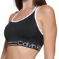 Calvin Klein Women's Strappy Back Sports Bra Black Size Medium