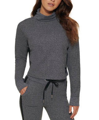 Calvin Klein Women's Long Sleeve Turtleneck Gray Size X-Small