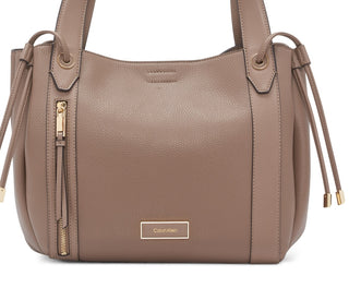 Calvin Klein Women's Leah Tote Brown Size Regular