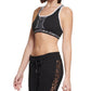 Calvin Klein Women's Animal Print Joggers Black Size Medium