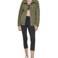 Calvin Klein Women's Mock Neck Fleece Jacket Green Size Medium