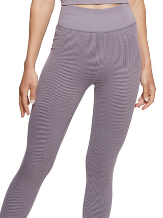 Calvin Klein Women's Active Ribbed 7/8 Length Leggings Purple Size Medium