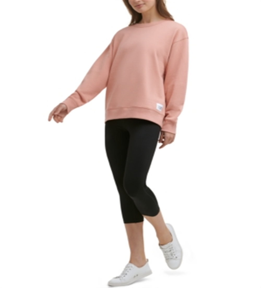 Calvin Klein Women's Fleece Sweatshirt Pink Size Large