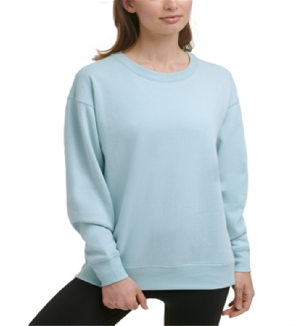 Calvin Klein Women's Fleece Sweatshirt Blue Size X-Large