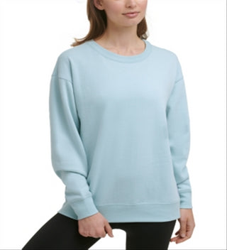 Calvin Klein Women's Fleece Sweatshirt Blue Size X-Large