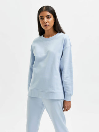 Calvin Klein Women's Fleece Sweatshirt Blue Size Large