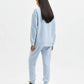 Calvin Klein Women's Fleece Sweatshirt Blue Size Small