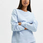 Calvin Klein Women's Fleece Sweatshirt Blue Size Small