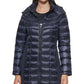 Calvin Klein Women's Hooded Down Packable Puffer Coat Blue Size Large
